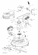 Mower_Deck__Cutting_Deck Diagram and Parts List for WE261 2011-10 - 96022000702 Weed Eater Lawn Tractor